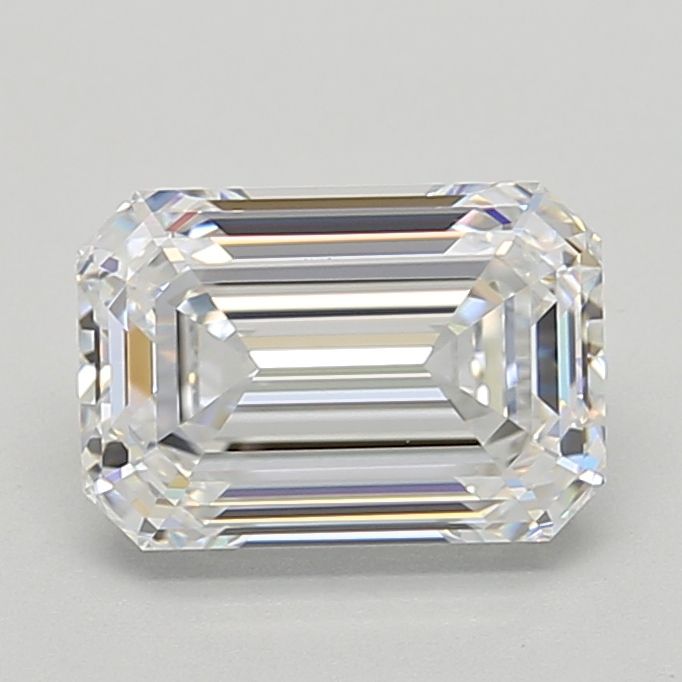 Diamant Émeraude 3.01 ct - Couleur D - Pureté VVS1