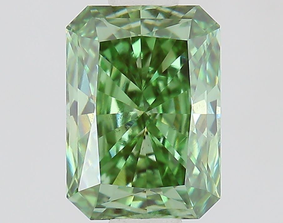 0.84 CT Fancy Vivid Green RADIANT