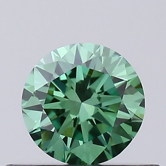 0.31 CT Fancy Vivid Green ROUND