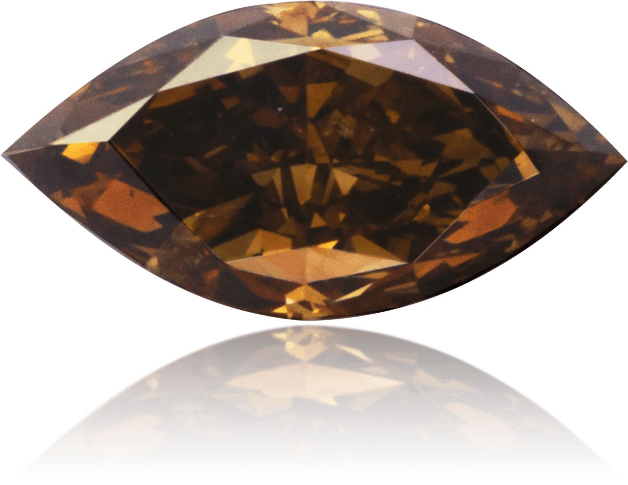 Diament 1.03 ct Fancy Deep Orangey Brown/I2