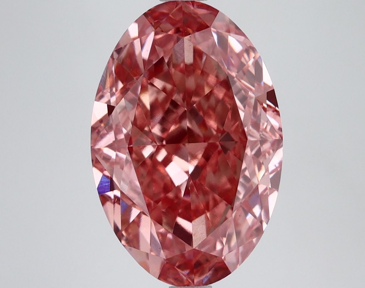 5.42 ct. oval Lab Grown Diamond front image