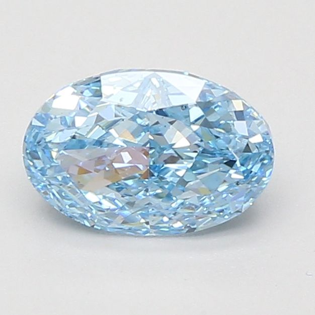 1.52 CT Fancy Vivid Blue OVAL