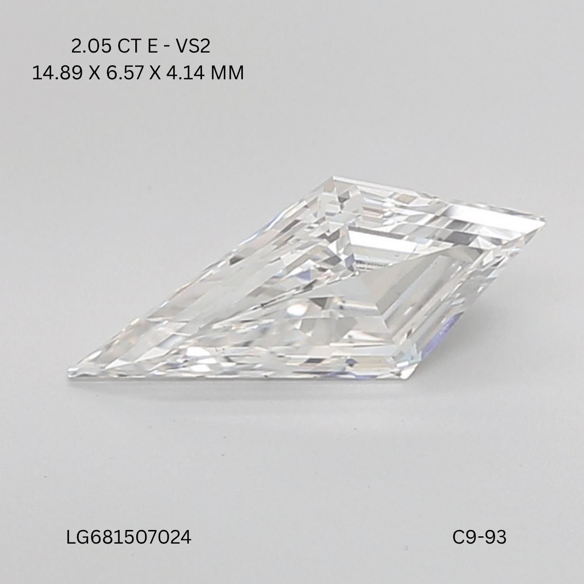 2.05 ct lab-grown Kite Diamond