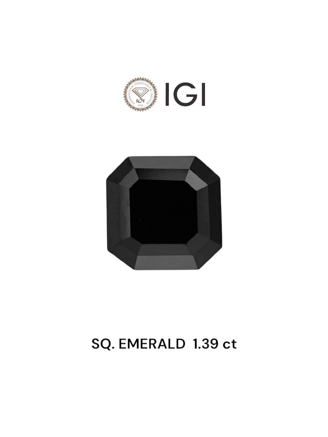1.39 ct Square emerald Diamond