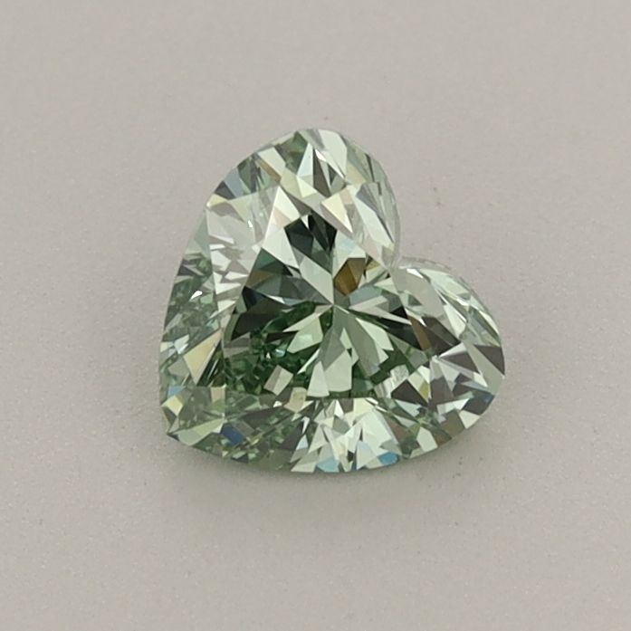 0.51 CT Fancy Vivid Green HEART