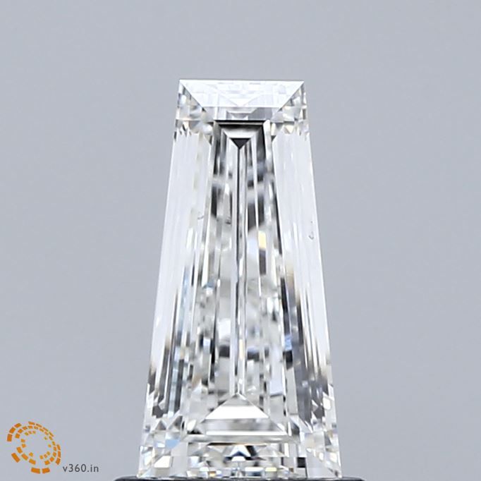 1 ct lab-grown Tapered baguette Diamond