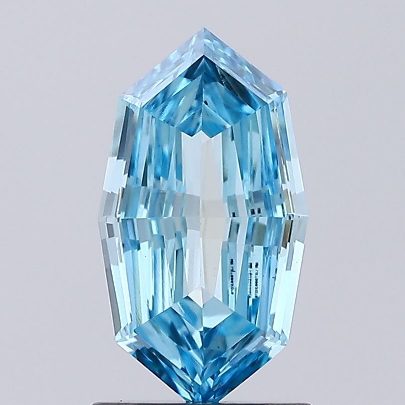 0.97 CT Fancy Vivid Blue OCTAGONAL