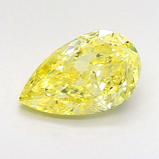 1.07 CT Fancy Intense Yellow PEAR