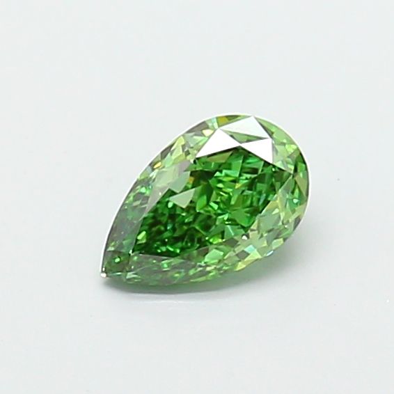 1.01 CT Fancy Vivid Green PEAR