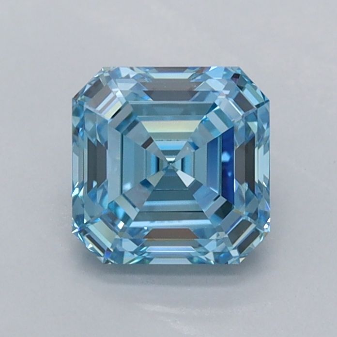 1.03 CT Fancy Vivid Blue ASSCHER