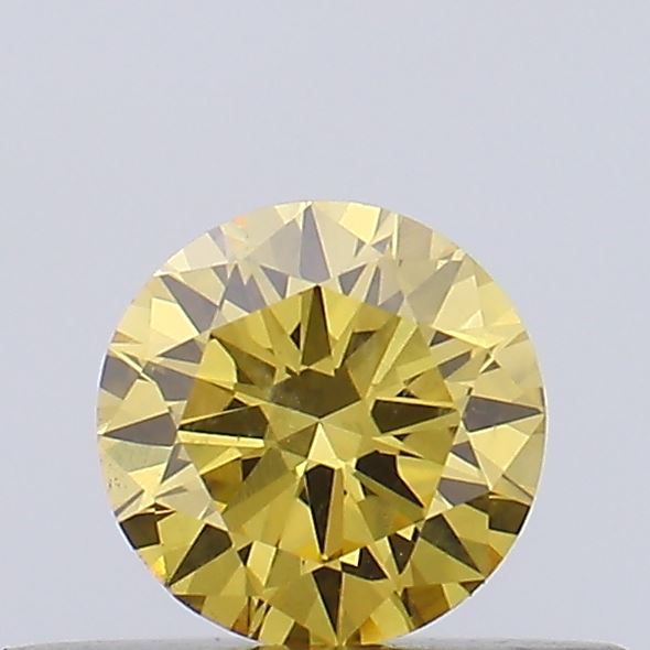 0.28 CT Fancy Intense Yellow ROUND