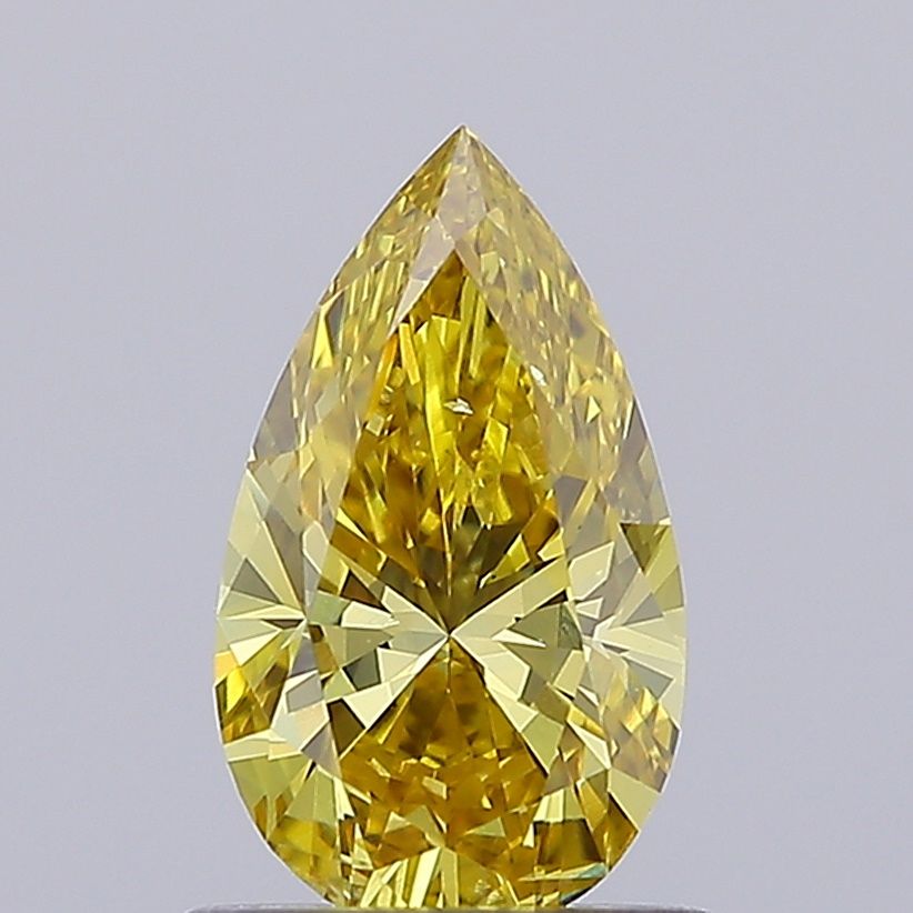 1.0 CT Fancy Vivid Yellow PEAR