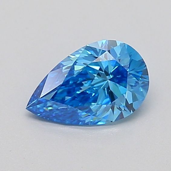 0.53 CT Fancy Vivid Blue PEAR