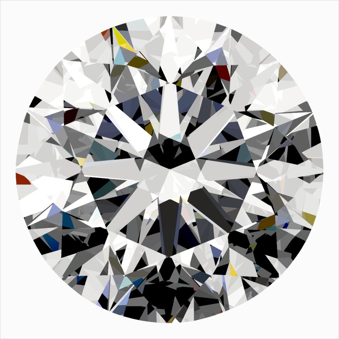 Diamant Rond 0.50 ct - Couleur G - Pureté VS2