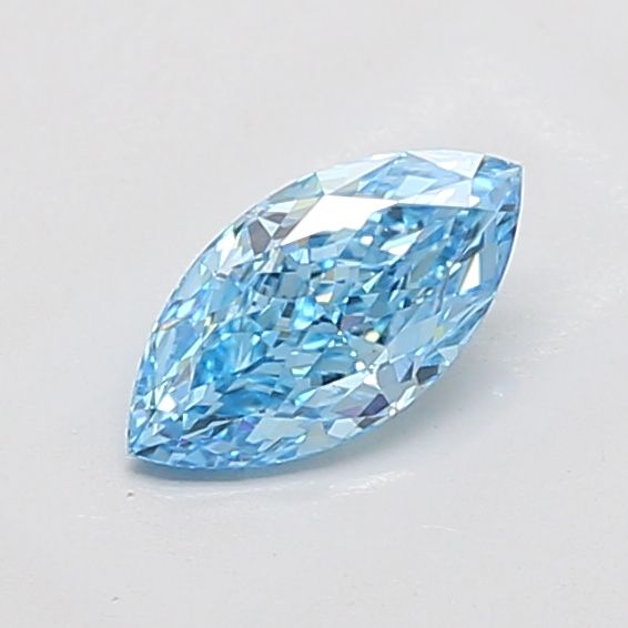 1.03 CT Fancy Vivid Blue MARQUISE
