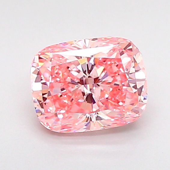 0.99 CT Fancy Vivid Pink CUSHION MODIFIED