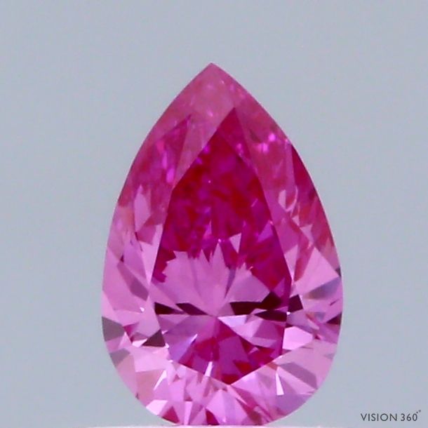 0.4 CT Fancy Vivid Pink PEAR