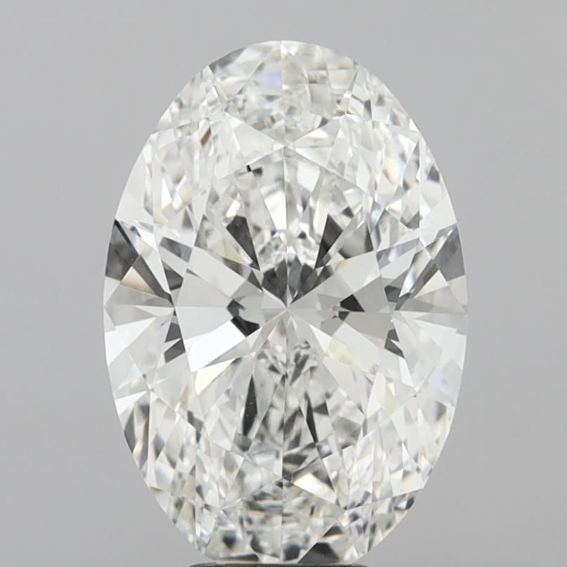 6.10 ct. oval Lab Grown Diamond front image