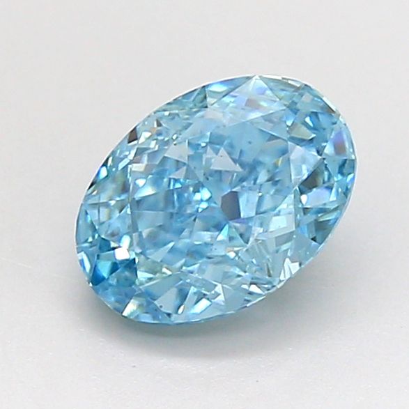 1.07 CT Fancy Vivid Blue OVAL