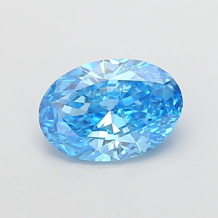 1.54 CT Fancy Vivid Blue OVAL