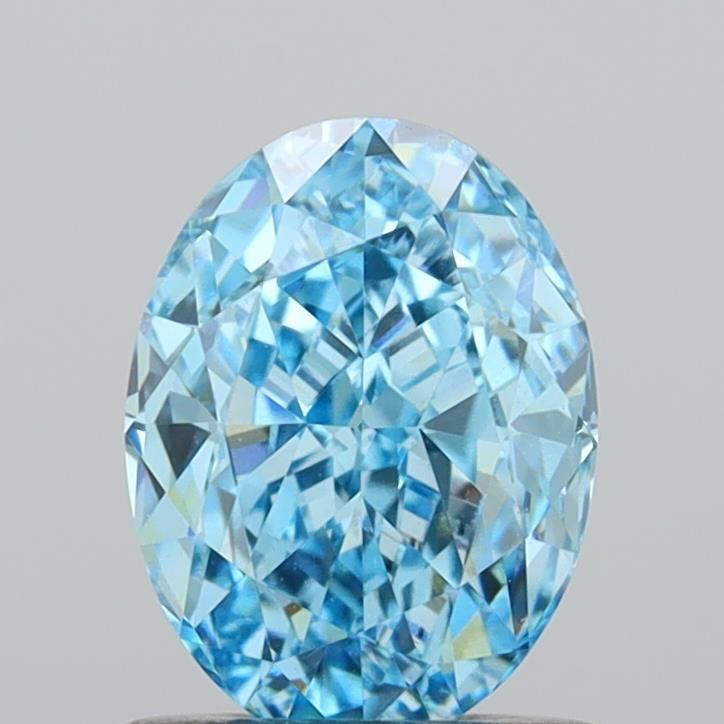 1.09 CT Fancy Vivid Blue OVAL