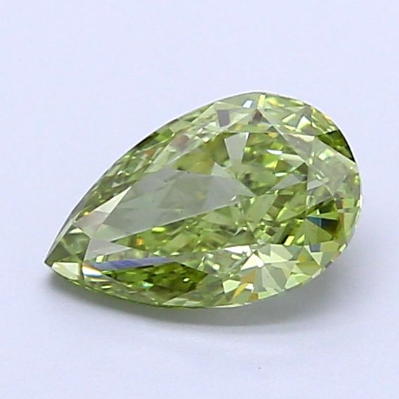 0.99 CT Fancy Vivid Green PEAR