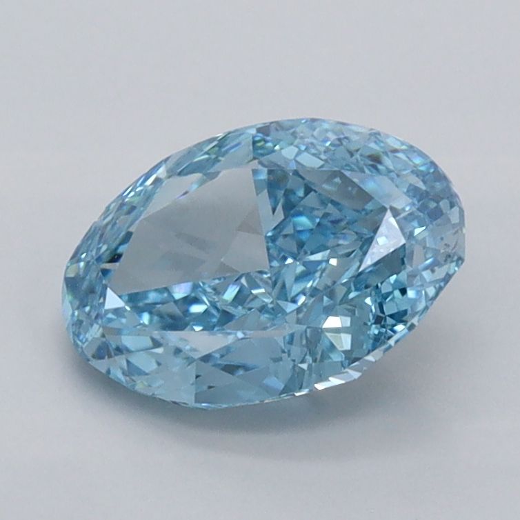 1.35 CT Fancy Vivid Blue OVAL