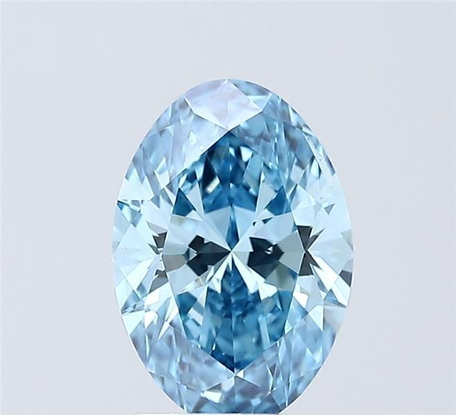 1.83 CT Fancy Vivid Blue OVAL