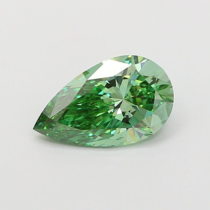 1.01 CT Fancy Vivid Green PEAR