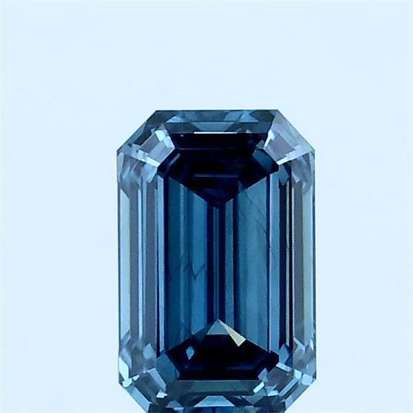 0.73 CT Fancy Vivid Blue EMERALD