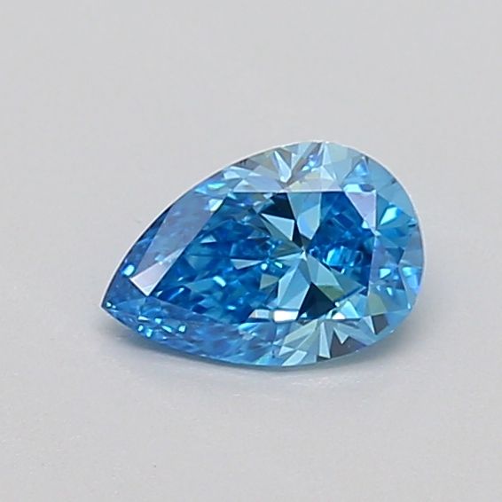 0.34 CT Fancy Vivid Blue PEAR