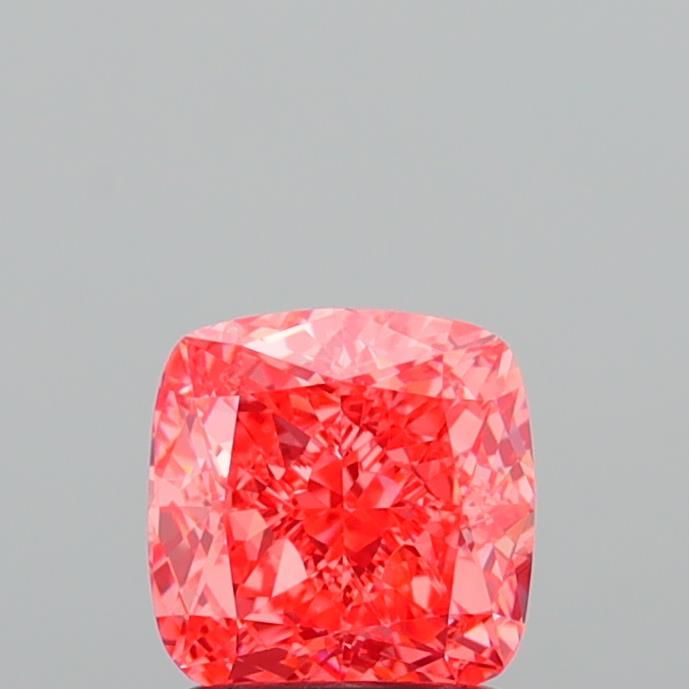 1.54 CT Fancy Vivid Pink CUSHION MODIFIED