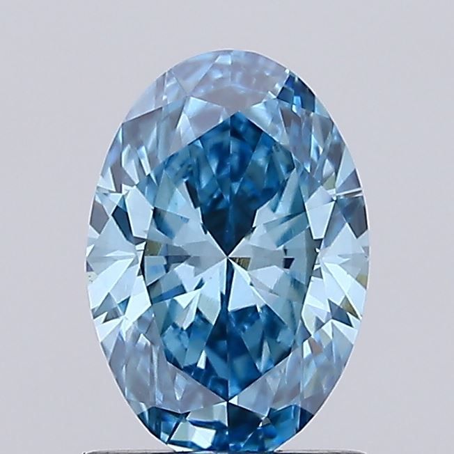 1.14 CT Fancy Vivid Blue OVAL