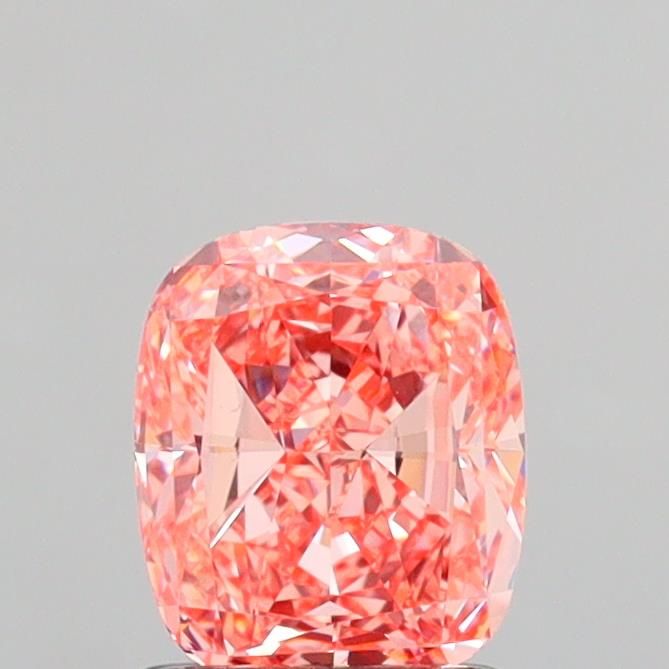1.56 CT Fancy Vivid Pink CUSHION MODIFIED