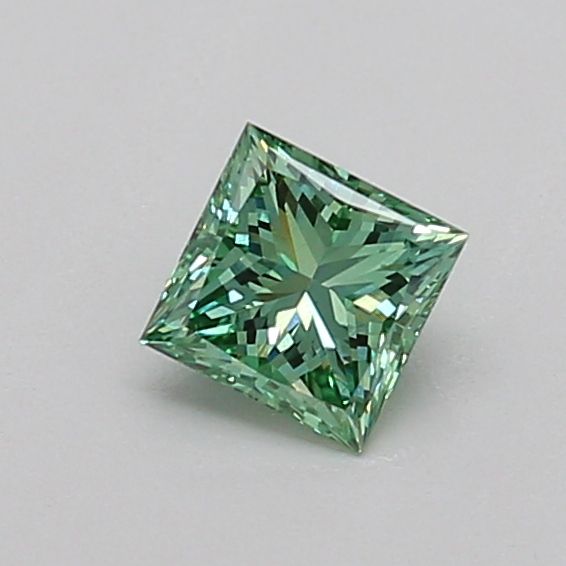 0.41 CT Fancy Vivid Green PRINCESS