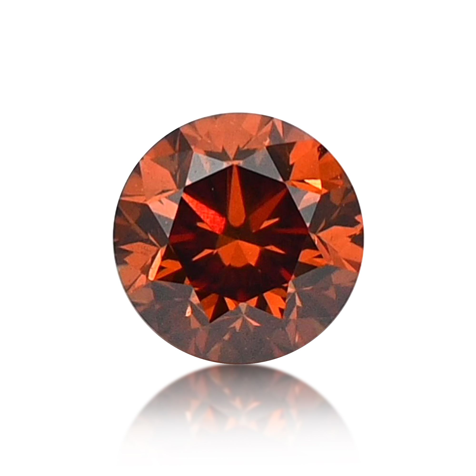 Diament 0.34 ct Fancy Deep Brownish Yellowish Orange/