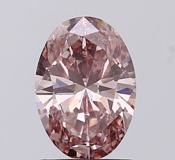 1.06 CT Fancy Intense Brownish Pink OVAL