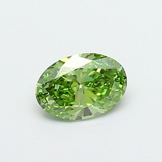0.51 CT Fancy Vivid Green OVAL