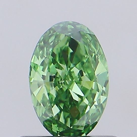 0.54 CT Fancy Vivid Green OVAL