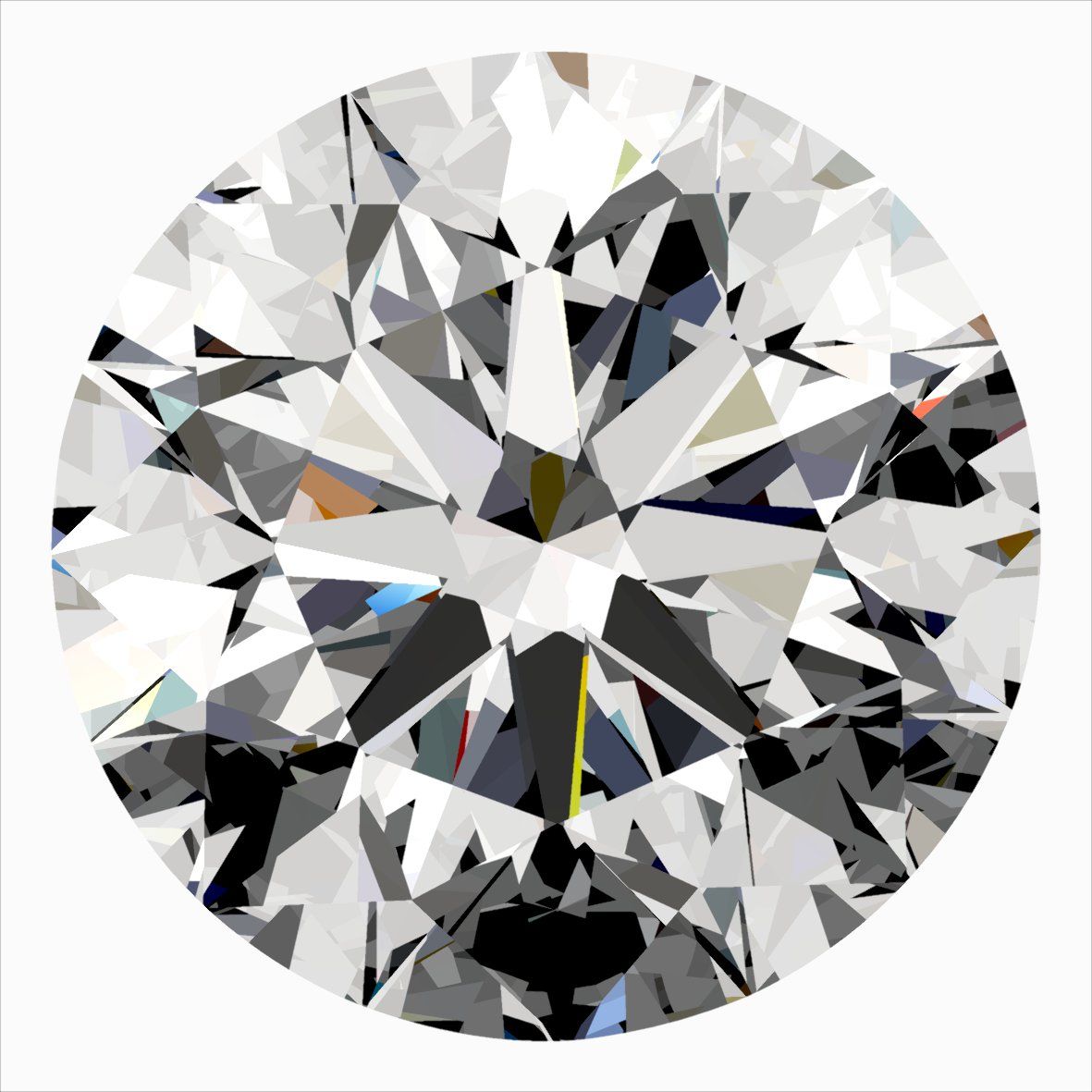 Diamant Rond 0.40 ct - Couleur F - Pureté VVS2
