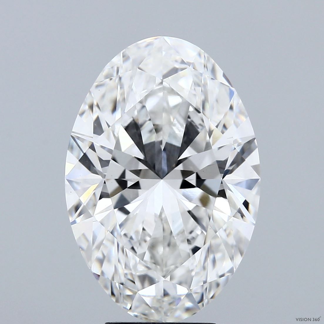 6.09 ct. oval Lab Grown Diamond front image