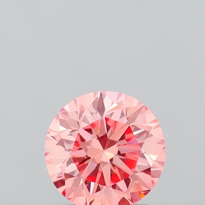 1.05 CT Fancy Vivid Orangey Pink ROUND