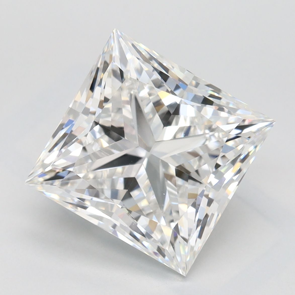 4.14 carat f FL EX Cut GIA princess diamond