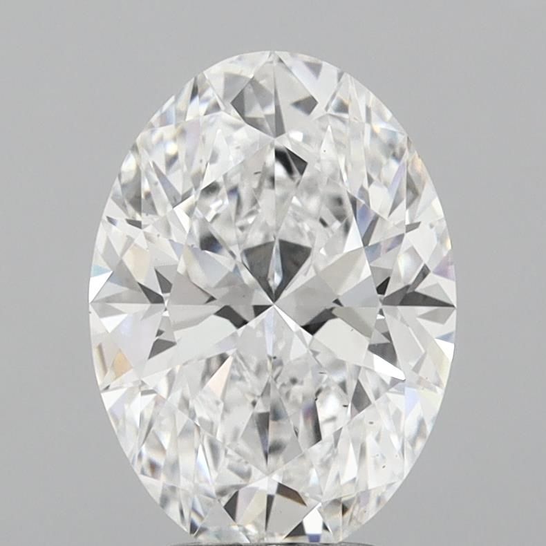 3.20 ct. oval Lab Grown Diamond front image