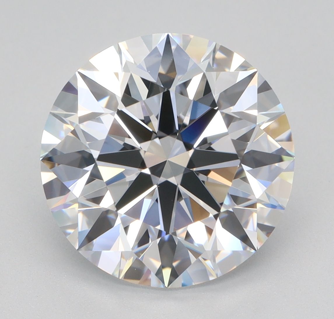 Diamant Rond 3.46 ct - Couleur D - Pureté VVS1
