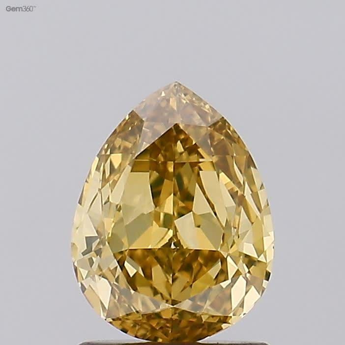 Diament 1.0 ct Fancy Deep Orange Yellow/VVS1