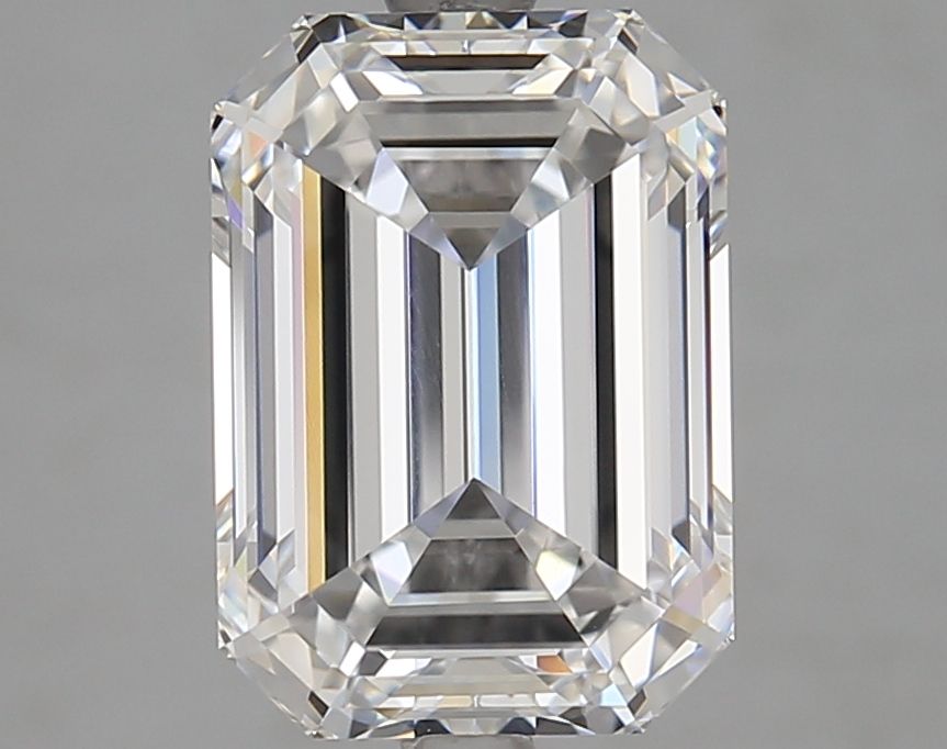 Diamant Émeraude 4.00 ct - Couleur D - Pureté VVS1