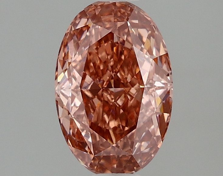 1.52 CT Fancy Intense Brownish Pink OVAL