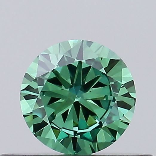 0.31 CT Fancy Vivid Green ROUND