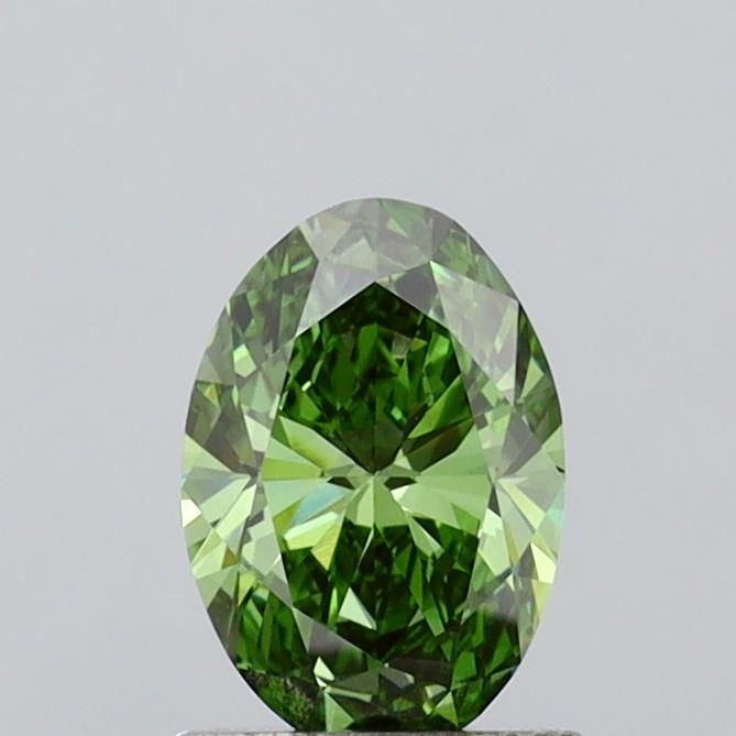 1.0 CT Fancy Vivid Green OVAL